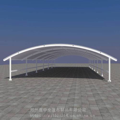 顺发定做索膜结构景观大棚 操场遮阳篷 汽车停车棚 款式新颖
