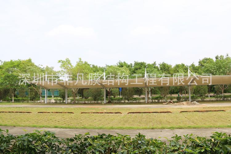 承接全国各地膜结构停车棚工程 专业设计安装膜结构停车蓬遮阳篷